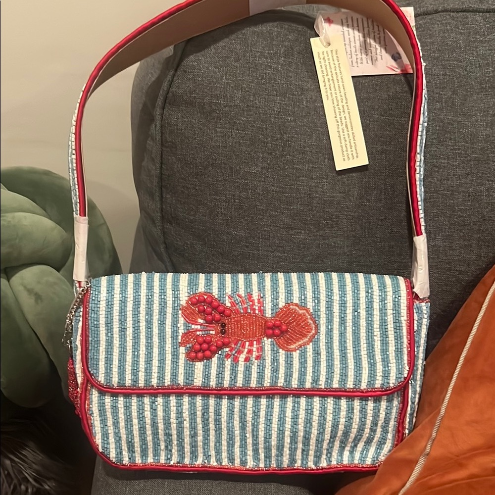 Beaded Lobster bag NEW